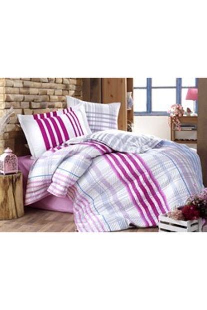 Hobby Stripe Fusya Tek Kisilik Kapitone Nevresim Takimi Trendyol