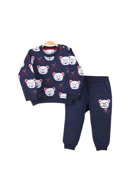 Breeze Erkek Bebek Esofman Takimi Teddy Lacivert 6 Ay 1 5 Yas Trendyol