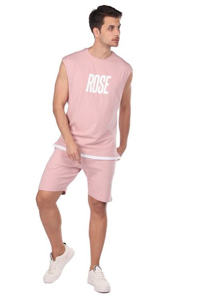 Markapia Baskili Kolsuz Erkek T Shirt Trendyol