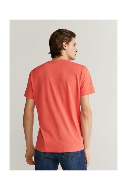 Mango Man Erkek Greyfurt Gundelik Koton Tisort 67000590 Trendyol