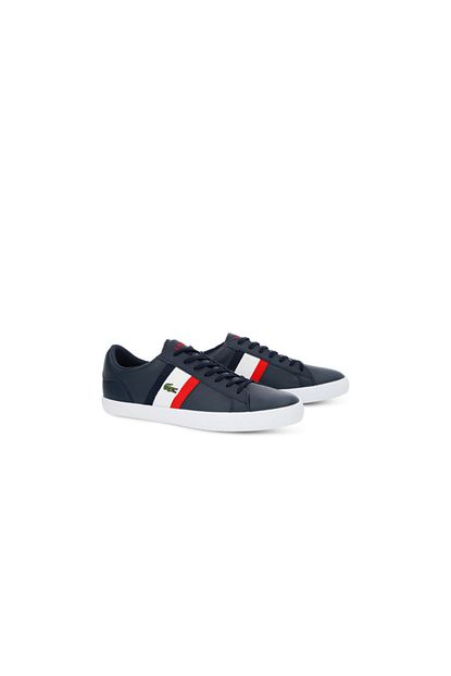 Lacoste Erkek Lacivert Beyaz Kirmizi Lerond 119 3 Casual Ayakkabi 737cma0045 Trendyol