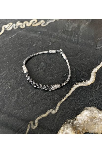 Rika Silver Erkek Telkari Gumus Bileklik Trendyol
