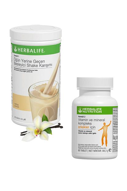 Herbalife Formul 1 Shake Vanilya Formul 2 Vitamin Erkek 60 Tablet Trendyol