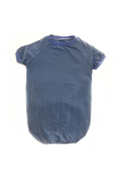 Kemique Mavi Marti Desen Tisort Buyuk Kopekler Icin 4xl 10 14 Kg Trendyol