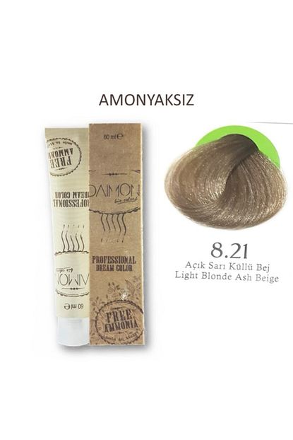Daimon Fa Amonyaksiz Sac Boyasi 8 21 Acik Sari Kullu Bej Trendyol