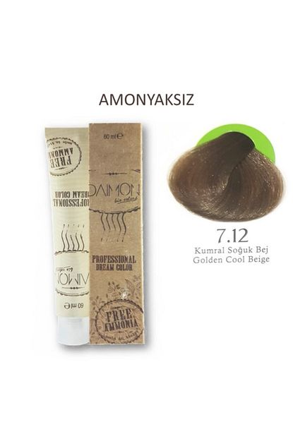 Daimon Fa Amonyaksiz Sac Boyasi 7 12 Kumral Soguk Bej Trendyol