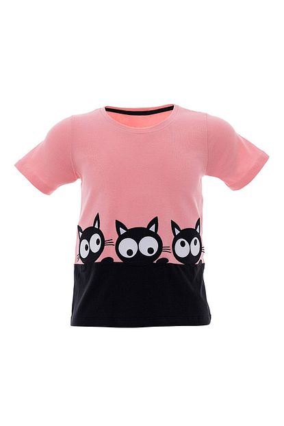 Acarkids Kiz Cocuk Tisort Kedi Nakisli 9 12 Yas T Shirt Trendyol