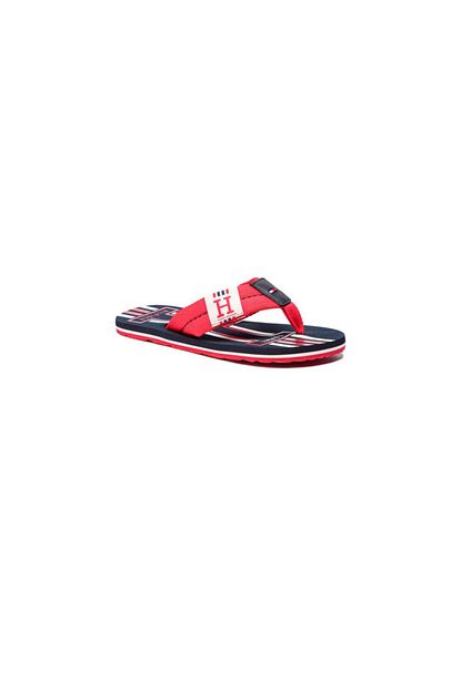 Tommy Hilfiger Erkek Kirmizi Tango Red Parmak Arasi Terlik Fm0fm02076 611 Trendyol