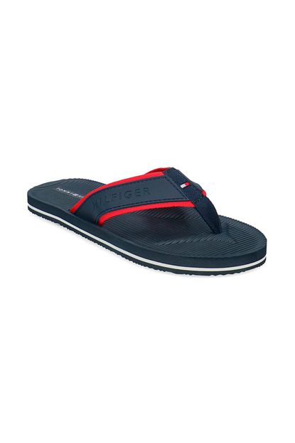 Tommy Hilfigerx Tommy Hilfiger Footbed Erkek Parmak Arasi Terlik Fm0fm02086 403 Trendyol