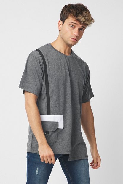 Jack Morino Cep Detayli Oversize Erkek Tisort 2088 Trendyol