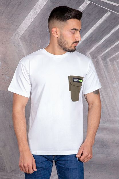 Jack Morino Erkek Beyaz Bisiklet Yaka Oversize Tisort 2087 Trendyol