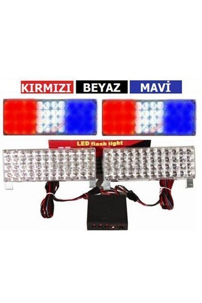 Nettedarikcisi Cakar Lamba Mavi Kirmizi Beyaz 96 Ledli 3 Fonksiyonlu Trendyol
