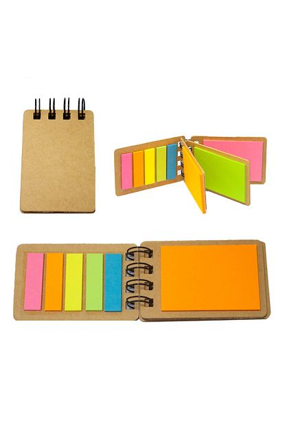 Paste Notes Geri Donusumlu Neon Renkli Sayfali Spiralli Cep Not Defteri Trendyol