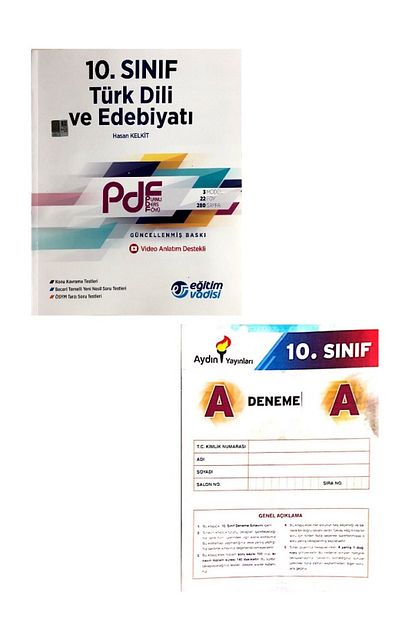 Egitim Vadisi Yayinlari 10 Sinif Edebiyat Pdf Aydin Yay Deneme Sinavi Hediyeli 2020 2021 Trendyol