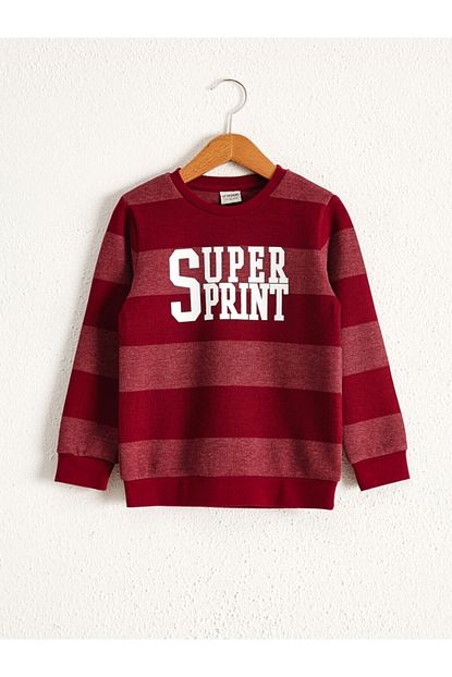 Lc Waikiki Erkek Cocuk Bordo Sweatshirt Trendyol