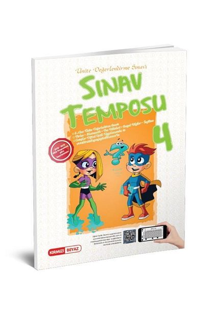 Kirmizi Beyaz Yayinlari 4 Sinif Sinav Temposu Yeni 2020 Trendyol