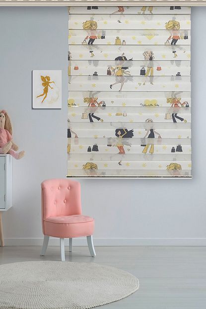 Brillant Cocuk Odasi Barbie Bebek Desenli Zebra Perde Trendyol