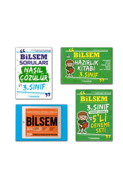 Zeki Cocuk Yayinlari 3 Sinif Bilsem Sinavi Hazirlik Seti Deneme Soru Kitabi Nasil Cozulur 6 Kitap Trendyol