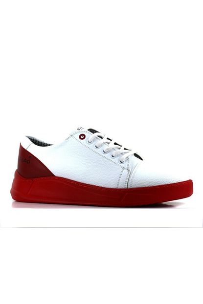 Etap Erkek Beyaz Kirmizi Tabanli Gunluk Spor Ayakkabi Mrd P 100 Trendyol