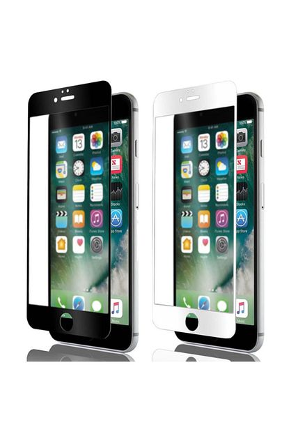 iphone 7 plus beyaz ceramic full ekran koruyucu 9d