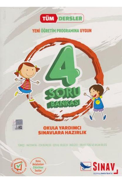 Sinav Dergisi Yayinlari Sinav 4 Sinif Tum Dersler Soru Bankasi Yeni Trendyol