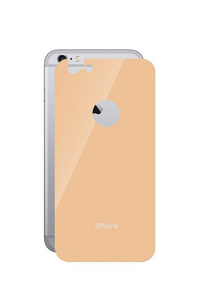 iphone 6 iphone 6s arka renkli kirilmaz cam arka koruyucu gold