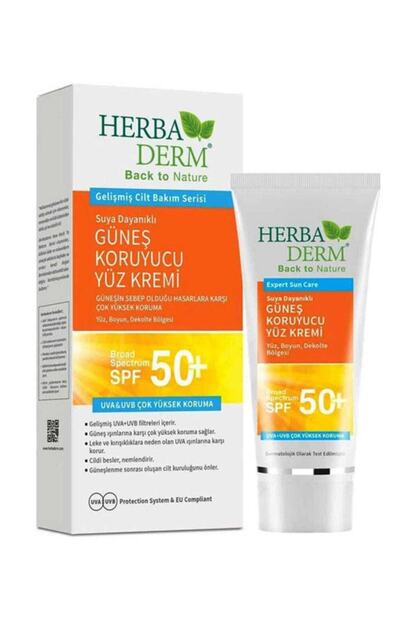 Herbaderm Suya Dayanikli Gunes Kremi Spf 50 75 Ml Trendyol