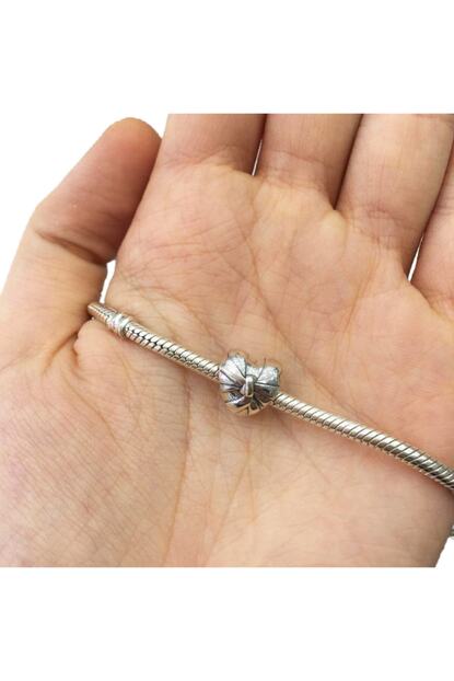 My Story Parlak Kalpli Fiyonk Gumus Pandora Uyumlu Charm Trendyol