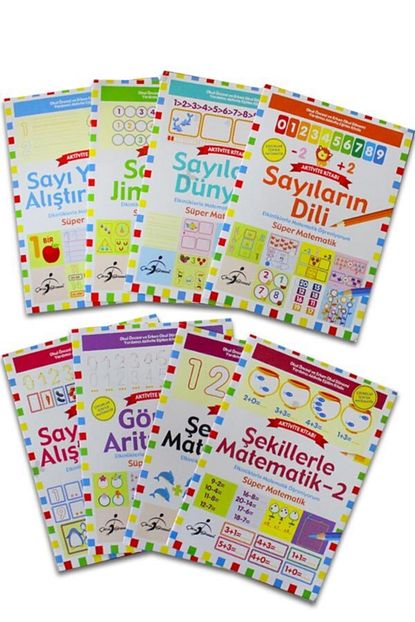 Cocuk Gezegeni Cocuklar Icin Egitici Super Matematik Etkinliklerle Matematik Ogreniyorum Sekizli Kitap Seti Trendyol