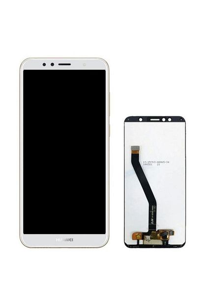 huawei y6 2018 lcd ekran ve dokunmatik beyaz