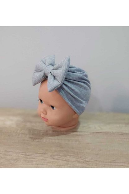 bi ay store kiz bebek gri fiyonklu bebek bonesi sapka fiyati yorumlari trendyol