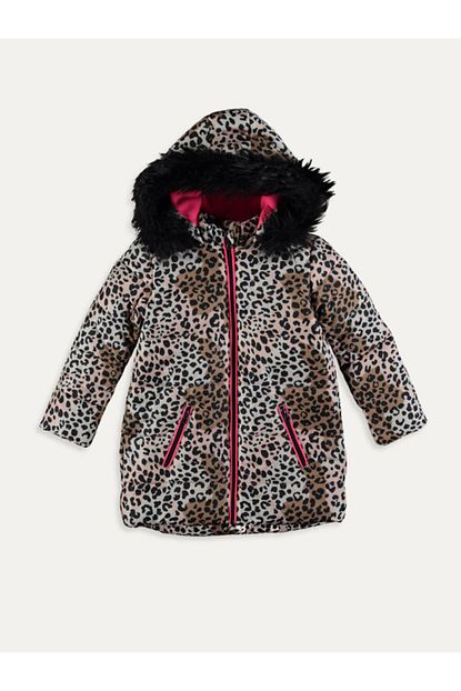 Nike Kiz Cocuk Leopar Desenli Kalin Kaban Trendyol