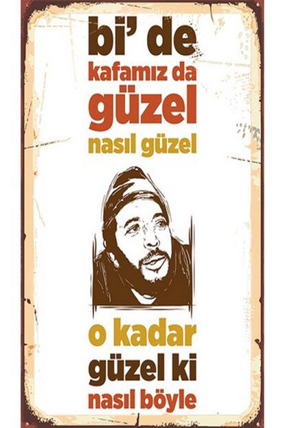 Hediyebazari Kafamiz Oyle Guzel Retro Ahsap Poster 17 30 Ebatinda Fiyati Yorumlari Trendyol