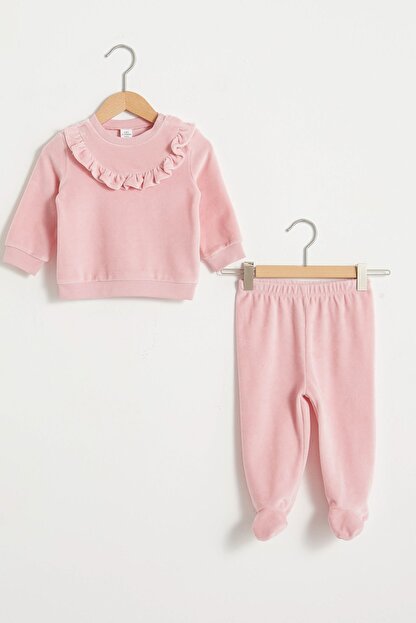 lc waikiki kiz bebek acik pembe g4v alt ust takim fiyati yorumlari trendyol