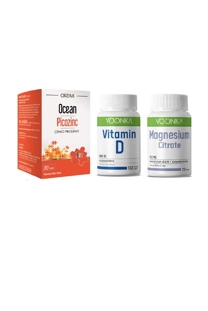 d vitamini 102 kapsul magnezyum 200 mg 62 tablet ocean cinko 15 mg 30 tablet