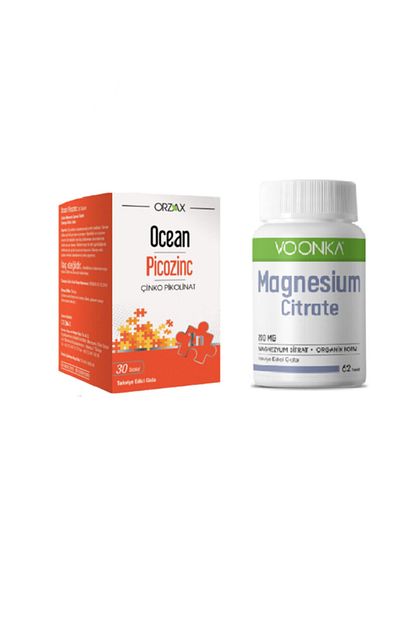 cilt sac tirnak sagligi icin cinko takviyesi 15mg 30 tablet voonka magnezyum sitrat 200 mg 62 tablet