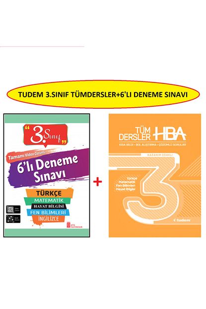 Ata Yayinlari Ata 3 Sinif 6 Li Poset Deneme Sinavi Tudem Tumdersler 3 Konu Ozetli Soru Bankasi Trendyol