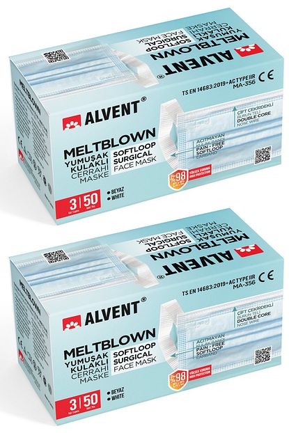Alvent Yumusak Kulakli Meltblown Maske 100 Adet En Az 98 Koruma Sertifikali Bebek Mavisi Fiyati Yorumlari Trendyol