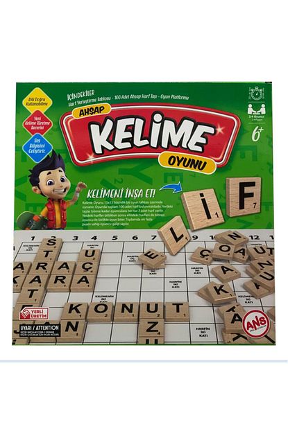 Ans Toys Kelime Oyunu Saglikli Ahsap Egitici Zeka Strateji Cocuk Ve Aile Oyunu Trendyol
