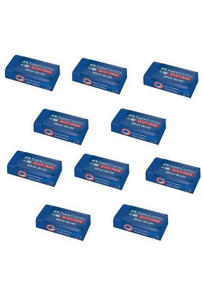 Faber Castell Sinav Silgisi Dust Free Mavi 10 Adet Trendyol
