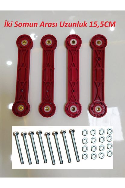 4kids besik sallama aparati kirmizi 8 vida 16 somun set iki somun arasi uzunluk 15 5cm fiyati yorumlari trendyol