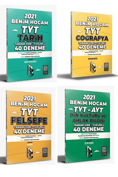 Benim Hocam Yayinlari Benim Hocam Tyt Tarih Cografya Felsefe Din Deneme Sinavi Seti Yeni 2021 Trendyol