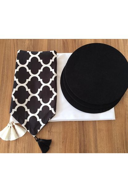 runnerdesign1 h n moroccan runner masa ortusu ve 6 adet supla fiyati yorumlari trendyol