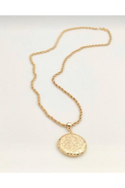 By Lion Accessories Kadin Gold Burgu Zincir Kapakli Yuvarlak Kolye Fiyati Yorumlari Trendyol