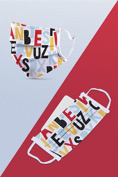 Nevistanbul Cocuk Bez Maske Yikanabilir Alfabe Desen Meltblown Filtreli Trendyol