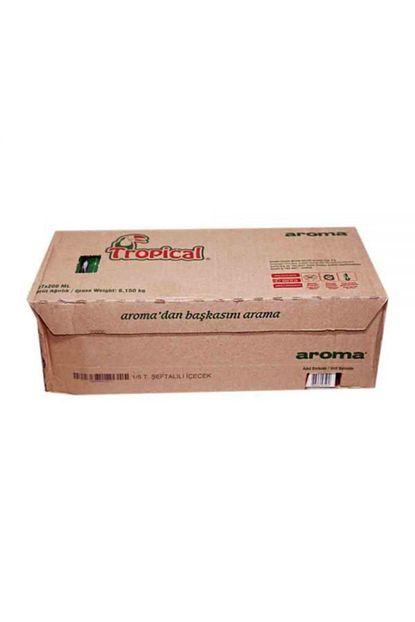 aroma seftali meyve suyu 200 ml 1 koli 27 adet fiyati yorumlari trendyol