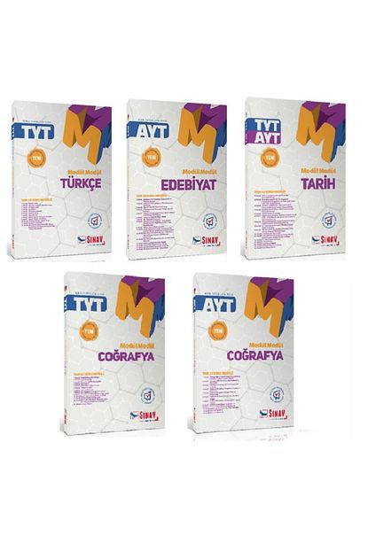 Sinav Yayinlari Tyt Ayt Sozel Modul Konu Anlatimli Set 5 Kitap Trendyol