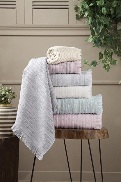 Altinbasak Home Collection Mavi Ora Pamuk El Ve Banyo Havlusu 90 150 Cm 6 Li Trendyol