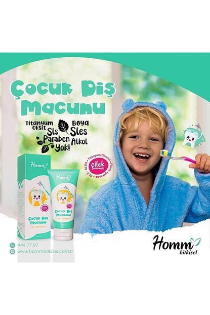 Homm Bitkisel Homm Life Cocuk Dis Macunu Trendyol
