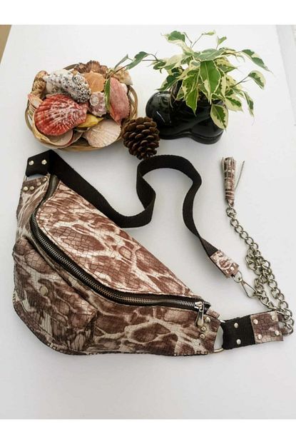 gercek deri freebag bel cantasi